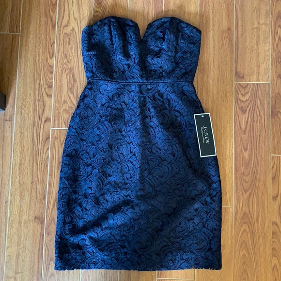 J Crew Cathleen Lace Dress (Navy) - Picture 2 of 6
